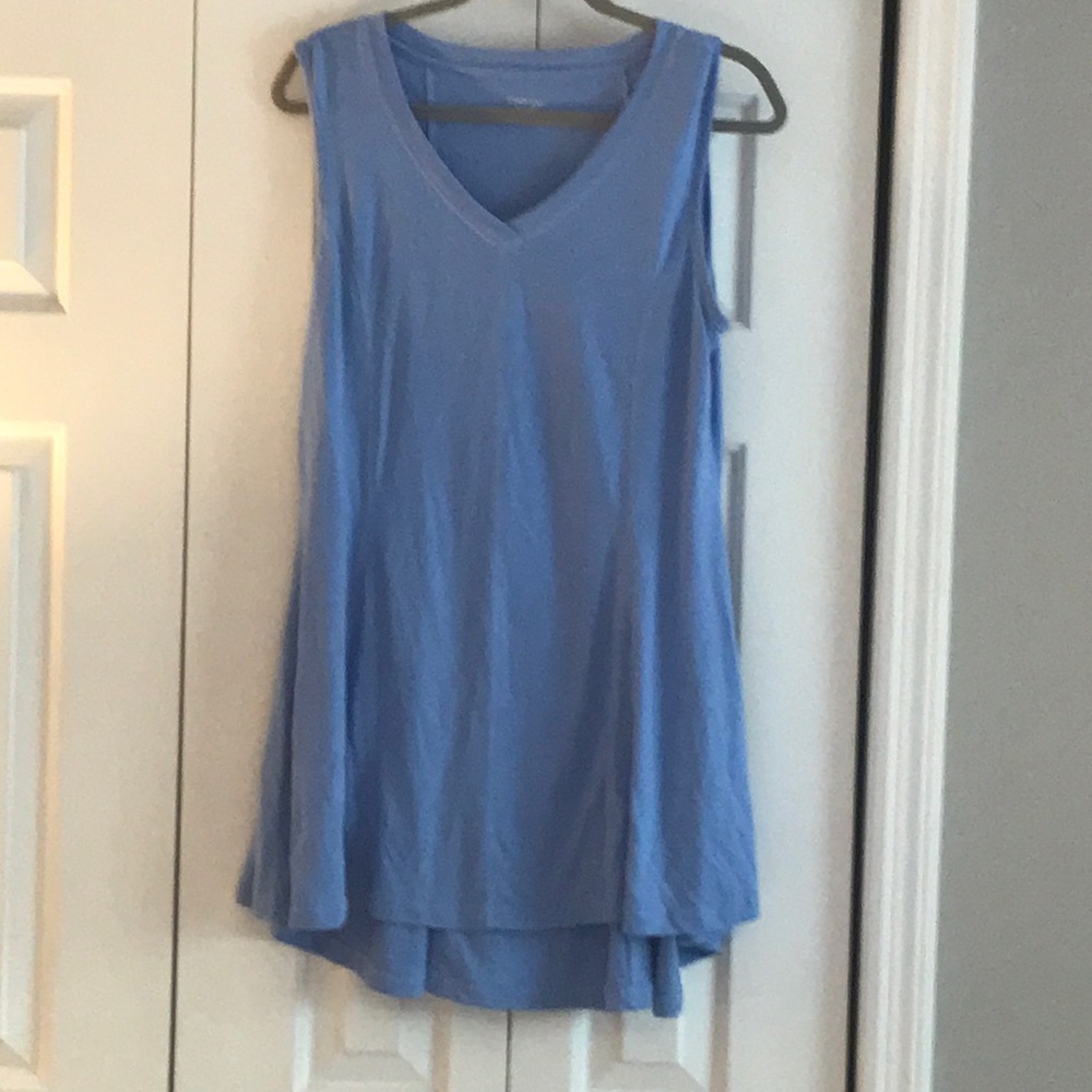 Long tunic style tank top